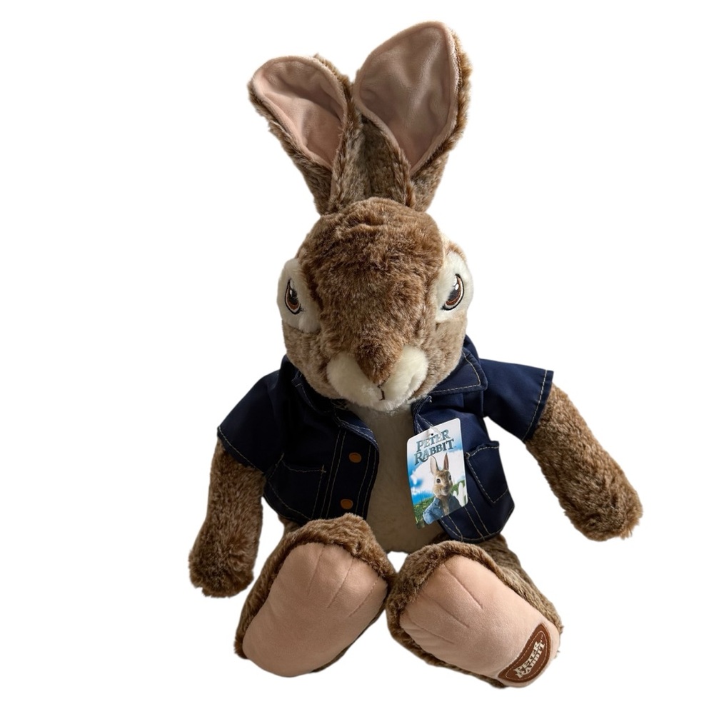 NWT Dan Dee Peter Rabbit Plush with Blue Jacket Collectible Stuffed Toy